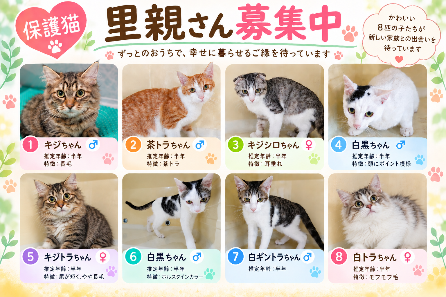 保護猫 里親さん募集中